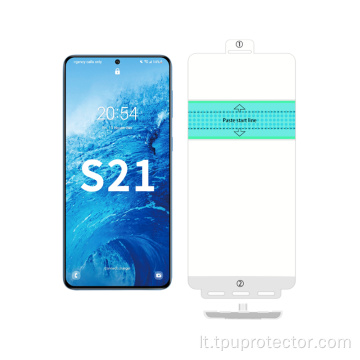 „Samsung S21“ ekrano apsauga nuo schemos Lanksausis TPU ekrano apsauga